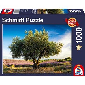 Schmidt Spiele (58357) - "Olive Tree in Provence" - 1000 pièces