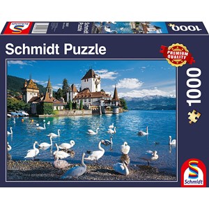 Schmidt Spiele (58367) - "Swans Shore" - 1000 pièces