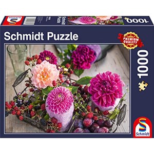 Schmidt Spiele (58369) - "Berries and Flowers" - 1000 pièces