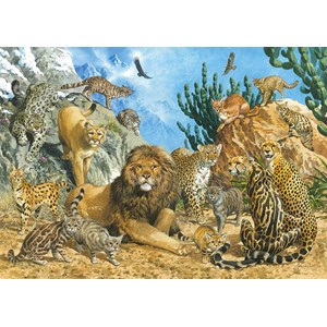 Schmidt Spiele (58372) - "Big Cats" - 500 pièces