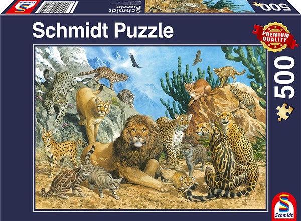 Schmidt Spiele (58372) - "Big Cats" - 500 pièces