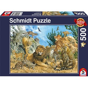Schmidt Spiele (58372) - "Big Cats" - 500 pièces