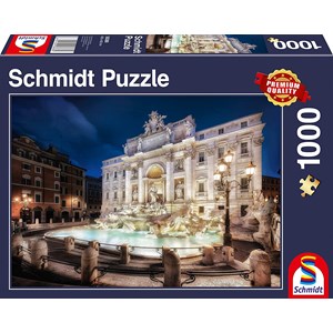 Schmidt Spiele (58388) - "Fontana di Trevi, Rome" - 1000 pièces