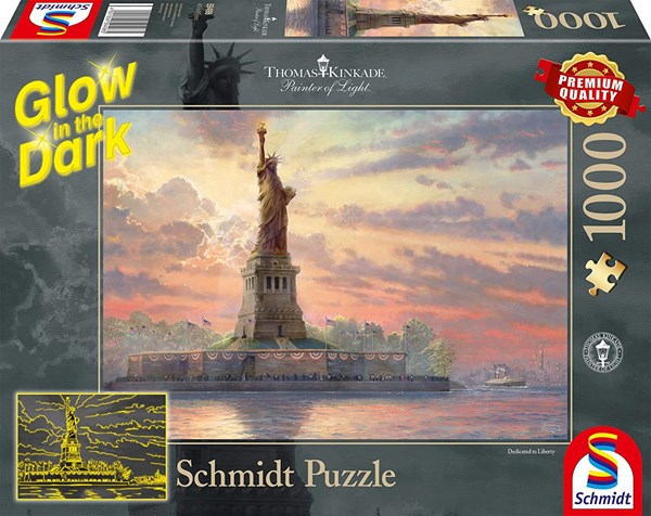 Schmidt Spiele (59498) - Thomas Kinkade: "Statue of Liberty" - 1000 pièces