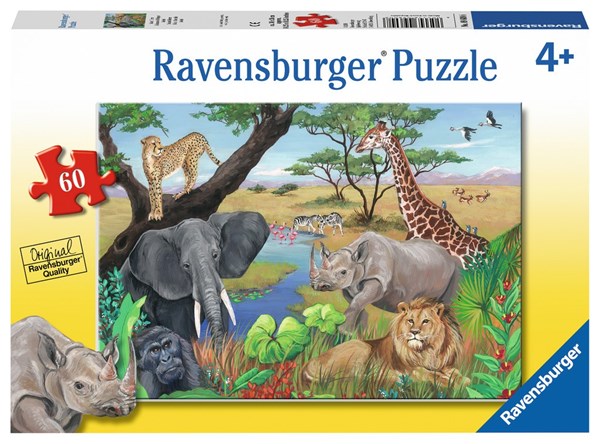 Ravensburger (09600) - "Safari Animals" - 60 pièces