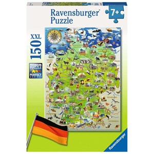 Ravensburger (10049) - "Carte de l'Allemagne" - 150 pièces