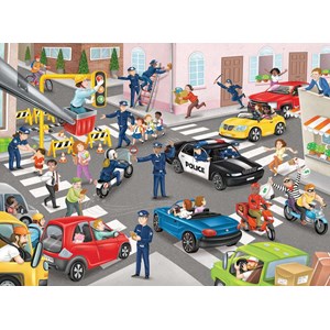 Ravensburger (10401) - "Police Patrol" - 100 pièces