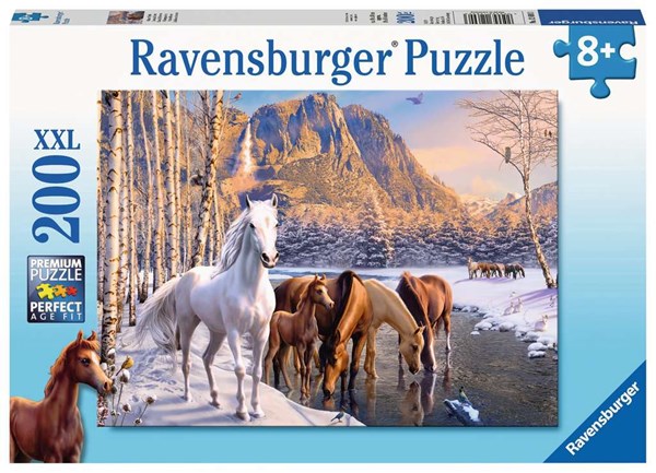 Ravensburger (12690) - "Winter Horses" - 200 pièces