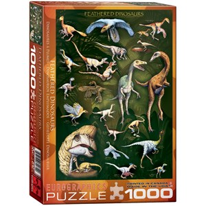 Eurographics (6000-0072) - "Dinosaures à plumes" - 1000 pièces