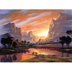 Ravensburger (14833) - "Tranquil Sunset" - 500 pièces