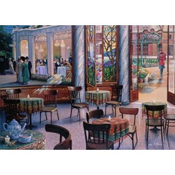 Ravensburger (16449) - "A Café Visit" - 1000 pièces