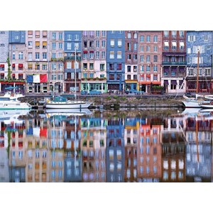 Ravensburger (19867) - William Carr: "Reflets sur le Port de Honfleur" - 1000 pièces