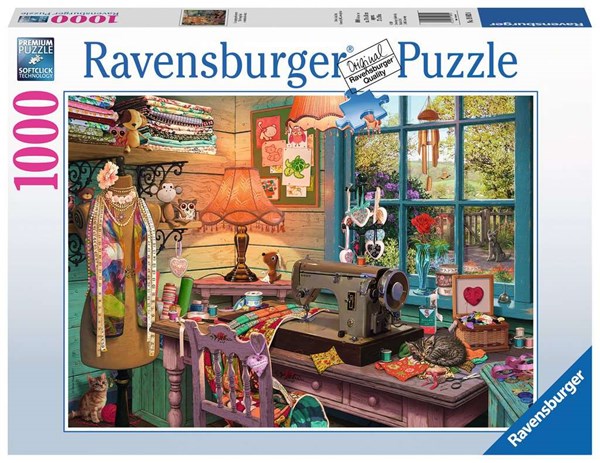 Ravensburger (19892) - "The Sewing Shed" - 1000 pièces