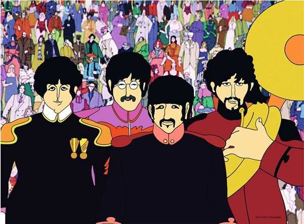 Ravensburger (19929) - "Beatles, Yellow Submarine" - 500 pièces