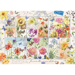 Jumbo (18812) - Janneke Brinkman: "Flower Stamps Summer" - 1000 pièces
