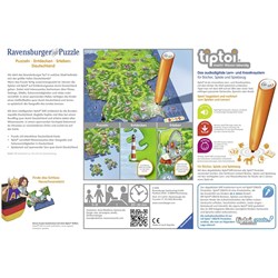 Ravensburger (00831) - "Tiptoi, Puzzlen, Entdecken, Erleben, Deutschland" - 100 pièces