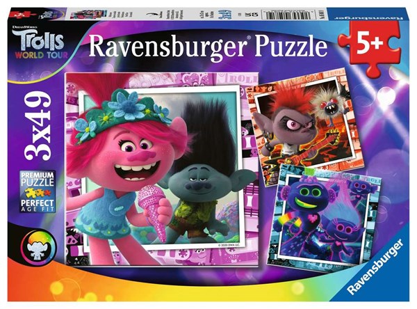 Ravensburger (5081) - "Trolls 2, World Tour" - 49 pièces