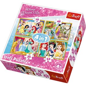 Trefl (34309) - "Happy Day of Princesses" - 35 48 54 70 pièces
