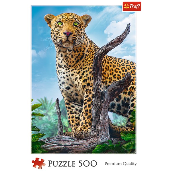 Trefl (37332) - "Wild Leopard" - 500 pièces