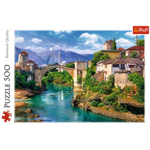 Trefl (37333) - "Vieux Pont à Mostar, Bosnie Herzégovine" - 500 pièces