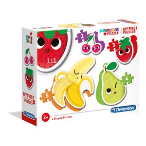 Clementoni (20815) - "My First Puzzle, Fruit and Vegetables" - 2 3 4 5 pièces