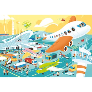 Clementoni (26447) - "The Big Airport" - 60 pièces