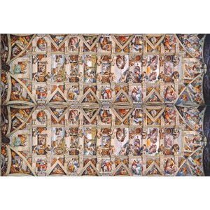 Clementoni (39498) - Michelangelo: "Vatican, Sistina Hat Panorama" - 1000 pièces