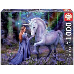 Educa (18494) - Anne Stokes: "Bluebell Woods" - 1000 pièces