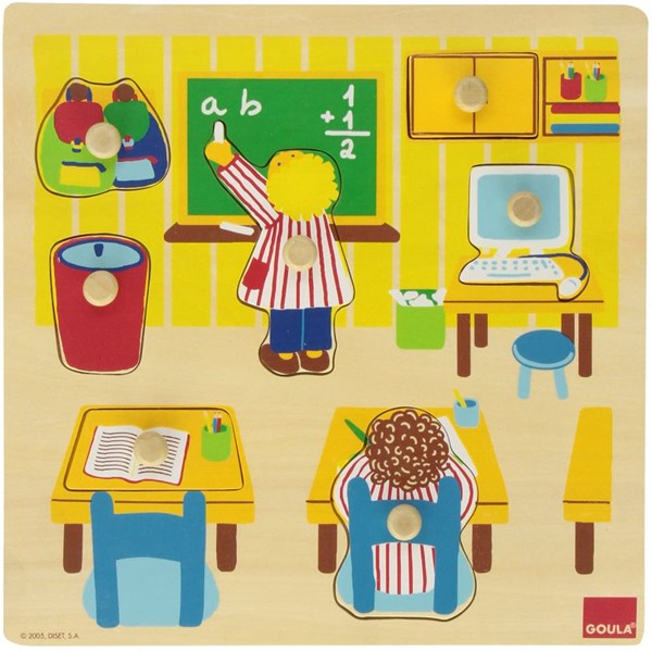 Goula (53035) - "School Wooden Peg" - 7 pièces