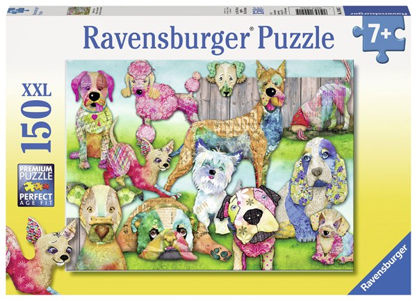 Ravensburger (10041) - "Patchwork Pups" - 150 pièces
