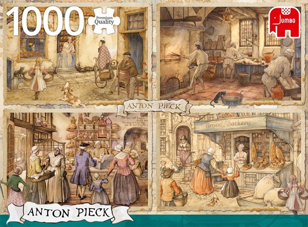 Jumbo (18818) - Anton Pieck: "Bakers from 19th" - 1000 pièces