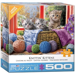 Eurographics (8500-5500) - "Knittin' Kittens" - 500 pièces