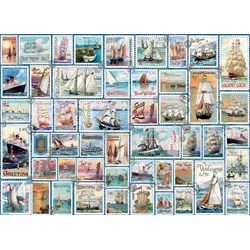 Eurographics (8500-5357) - Barbara Behr: "Sailing Ships Vintage Stamps" - 500 pièces