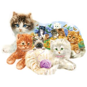 SunsOut (95958) - Greg Giordano: "A Litter of Kittens" - 1000 pièces