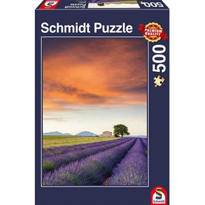 Schmidt Spiele (58364) - "Field of Lavender, Provence" - 500 pièces