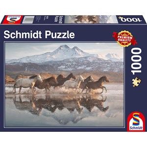 Schmidt Spiele (58376) - "Horses in Cappadocia" - 1000 pièces