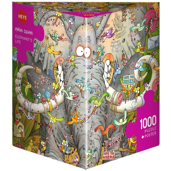 Heye (29921) - Marino Degano: "Elephant’s Life" - 1000 pièces