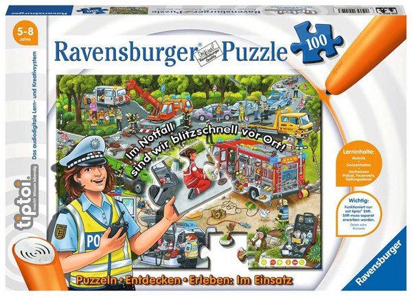 Ravensburger (00554) - "Entdecken, Erleben, im Einsatz (German)" - 100 pièces
