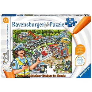 Ravensburger (00554) - "Entdecken, Erleben, im Einsatz (German)" - 100 pièces