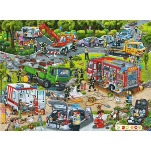 Ravensburger (00554) - "Entdecken, Erleben, im Einsatz (German)" - 100 pièces