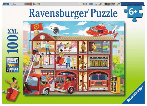 Ravensburger (10404) - "Fire Station" - 100 pièces