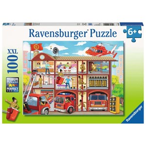 Ravensburger (10404) - "Fire Station" - 100 pièces