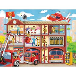 Ravensburger (10404) - "Fire Station" - 100 pièces