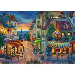 Ravensburger (15265) - "An Evening in Paris" - 1000 pièces