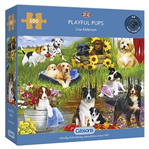 Gibsons (G3129) - "Playful Pups" - 500 pièces