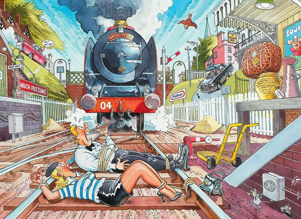 Jumbo (19145) - "Wasgij Retro Mystery 1: Ne plus savoir à quel Saint se vouer !" - 1000 pièces