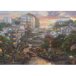 Schmidt Spiele (59497) - "San Francisco, Lombard Street" - 1000 pièces