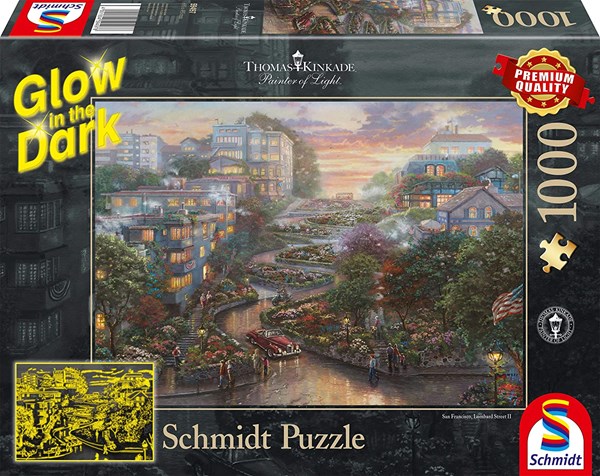 Schmidt Spiele (59497) - "San Francisco, Lombard Street" - 1000 pièces