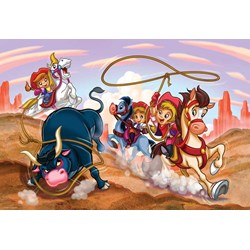 Eurographics (6100-0649) - "Cowgirls" - 100 pièces