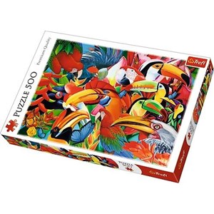 Trefl (37328) - "Colourful birds" - 500 pièces